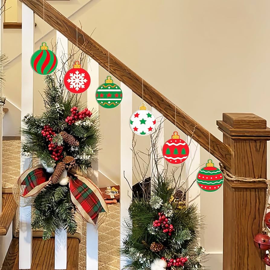 Amazon.co.jp: ペイントする木製クリスマスオーナメント 80個 8